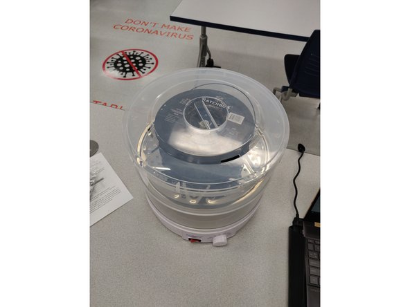 Place the cover on the PrintDry