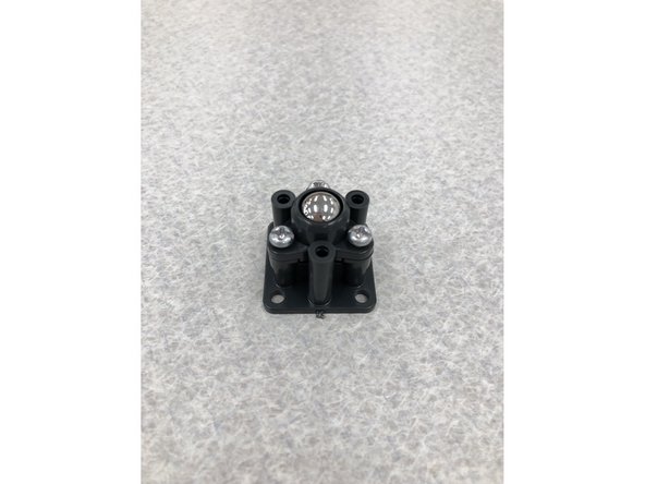 Objective: The objective of this step is to create the caster which replaces the two front wheels. This way we will only need to worry about the back two motors.