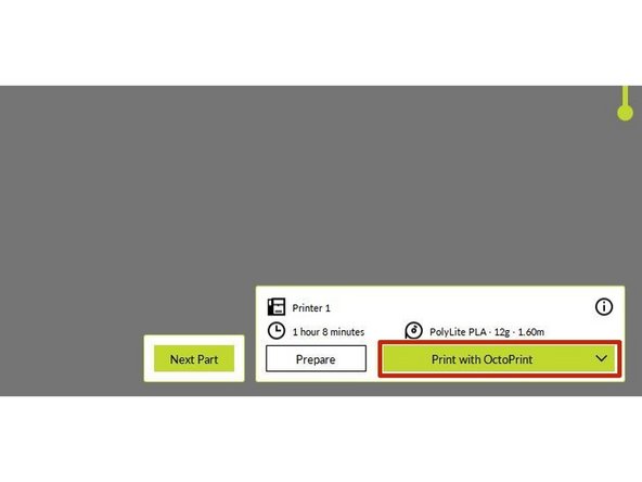 Once your object is ready to print, click “Slice” in the bottom right corner of the screen.