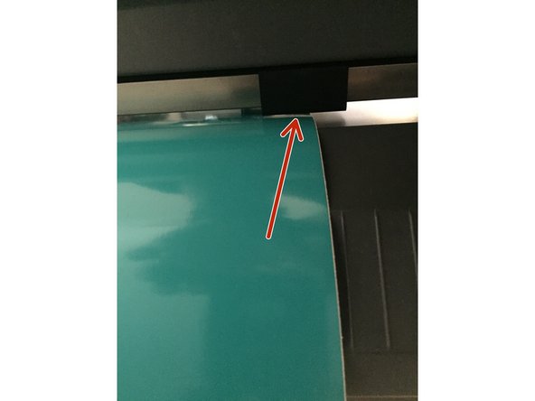 Pull the vinyl through the cutter so there is about 1&quot; of extra vinyl at the front of the vinyl cutter.