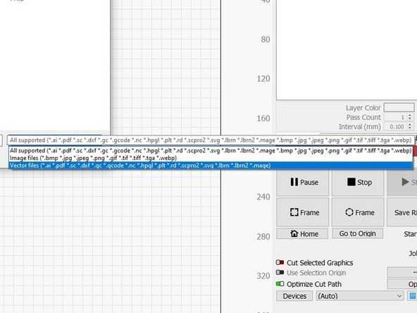 The Thunder Laser uses LightBurn software.