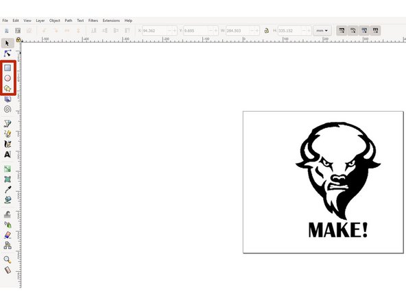 In Inkscape, setting borders is done by adding a rectangle/circle/polygon around the image in a different color.