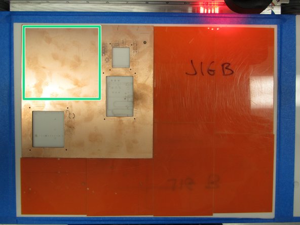 Begin by choosing Machining -&gt; Placement from the CircuitPro toolbar.  Now you can click and drag your PCB in the Machining view window to position it.  Be sure to stay within the orange bounds of the copper clad, and do not overlap with previous routes.