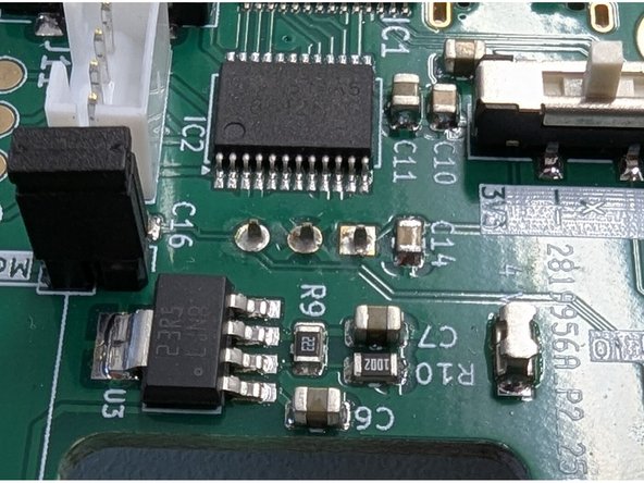 Solder the 3 solder header on the top side of the PCB.