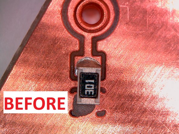 Inspect the solder pad you just reflowed.  Confirm that the solder is no longer dull, but is now shiny and making contact with both the component and the copper pad.