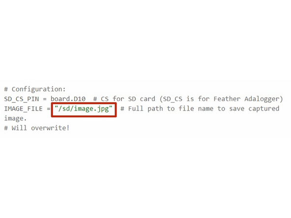 Upload the example code from the github website under Capture_Image.py.
