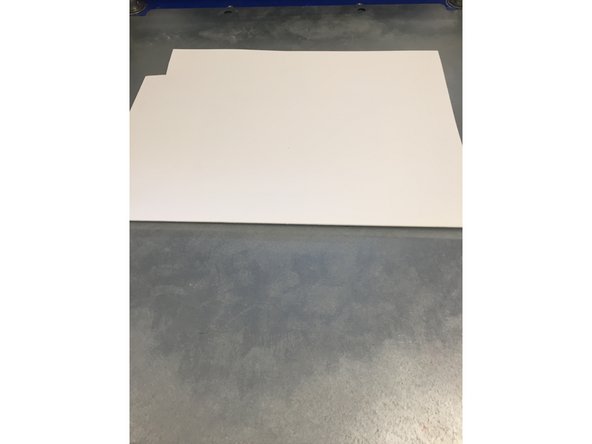 Ask a student employee to assist you in obtaining a piece of plastic to vacuum form. Try to use any scrap pieces available before cutting a large sheet.