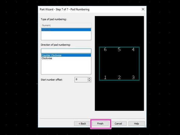When you are done, click Finish.