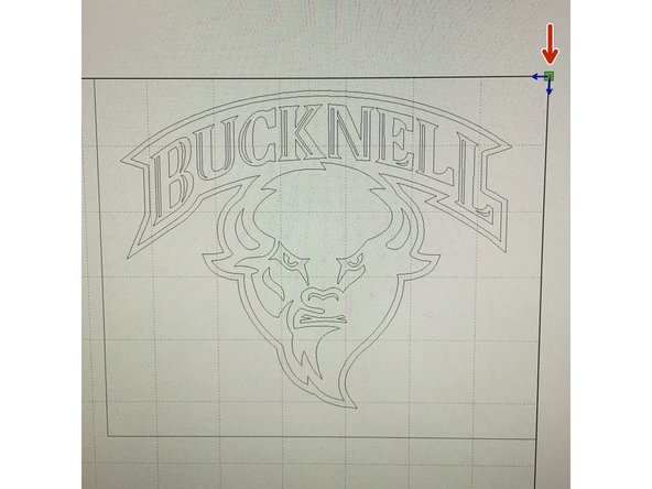 Before saving your file, make sure all renderings are located in the top right-hand corner of the laser cut template because this is the point of origin.