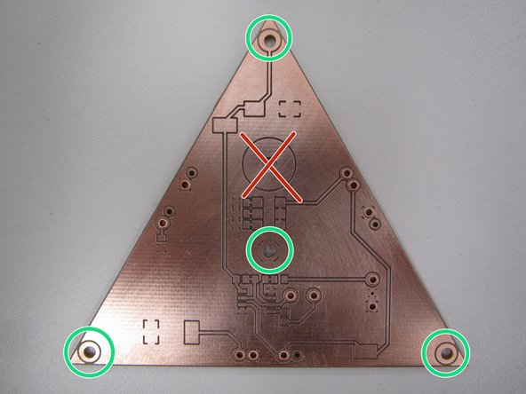 If you are applying solder paste to a PCB created using the PCB mill in the Maker-E you will need to add solder paste to the rings around the holes for the four spring loaded pins that bring power and ground into your circuit.