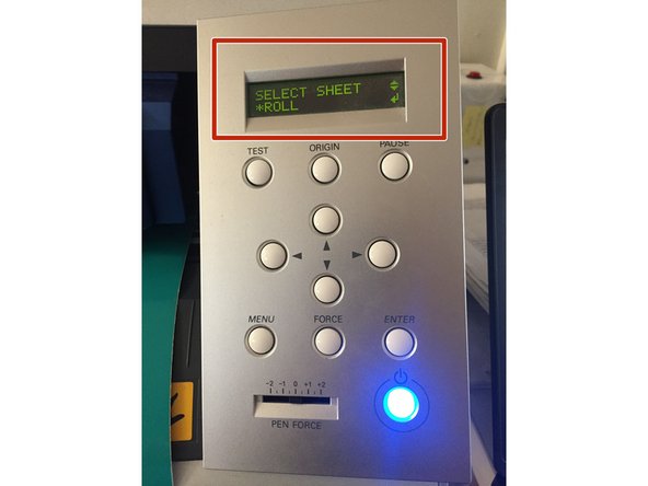 Turn on the Vinyl Cutter.