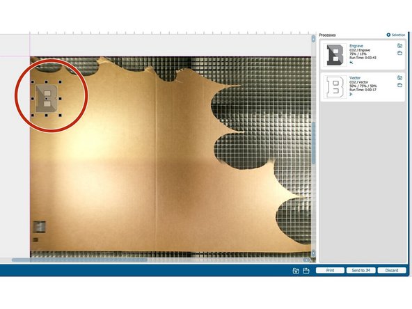 If your image is located in a non-ideal position (such as off the material or where it would waste material), you can now click and drag your image to a more ideal spot.
