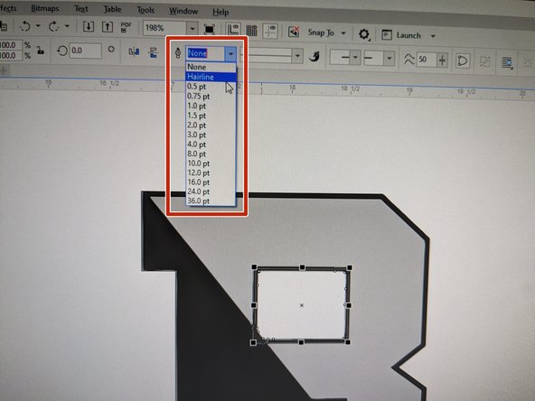 Now, you are going to ungroup the image by clicking the button with 3 mini boxes (&quot;ungroup all&quot;)  and an X (the object must be selected in order for it to appear).