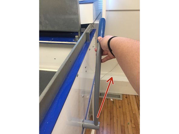 Once you do this, you can now lower the bed by moving the lever back.