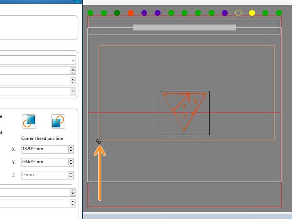 You should see the Machining view window update and the orange rectangle should now properly represent where the bottom left corner of the copper clad material is located on the milling bed.