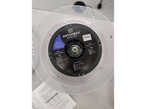 The first roll is inserted on the bottom layer