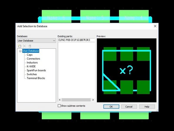 The footprint is now complete.  Save the footprint to your Ultiboard user database.