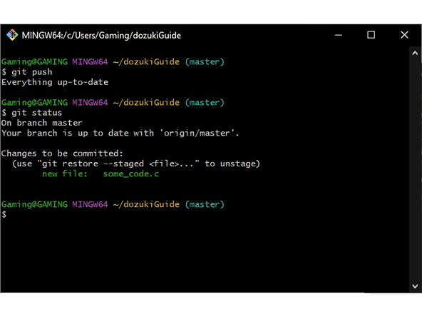 Git works by tracking changes to files within the folder. The folder is your local repository, while the version on GitHub is the remote version. When you write code, you commit it, making your local repository ahead. When you push, you are putting your changes up into GitHub and bringing the two in sync.