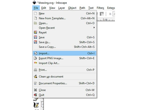 Open Inkscape by searching for it in all programs (or by installing it if you are using a personal computer).