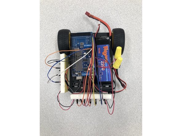 To secure the breadboards, use velcro tape to attach them to the robot.