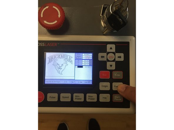 Press the "File" button and then press the up and down keys until you have your file highlighted.