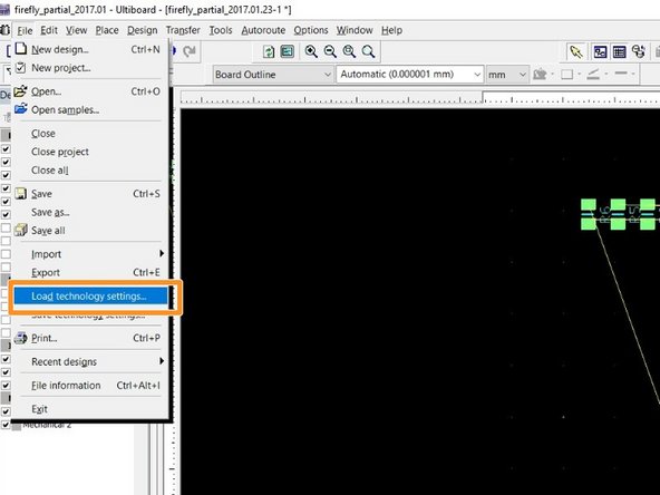 Look at the Grid &amp; Units, Pads/Vias, and Design rules tabs.  These are the areas where you can configure the design rules and various settings and parameters for your PCB.
