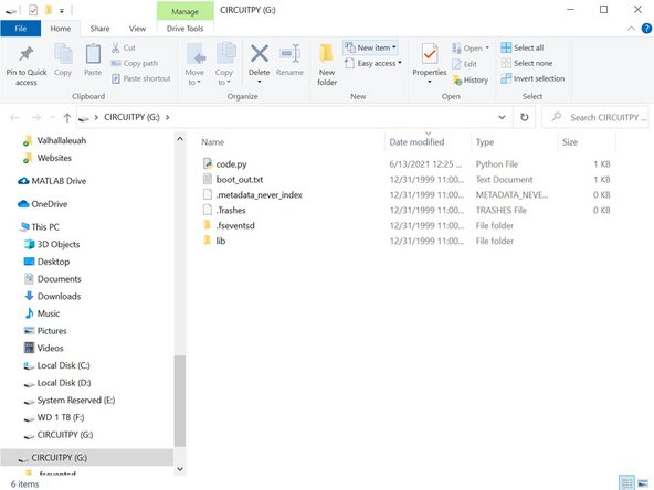 The next step is to install Circuit Python which will allow code to run on the CPX board.