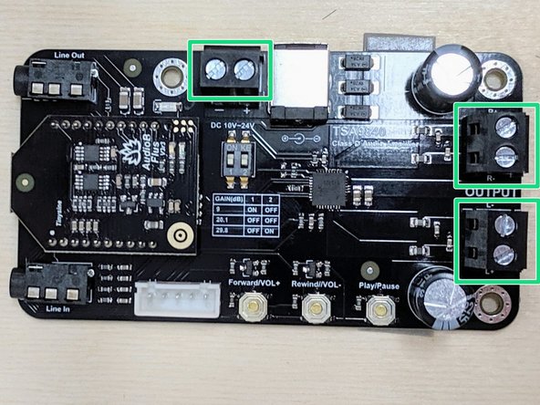 (13)In your bag, locate the black cardboard box which contains the bluetooth/amplifier PCB and remove the PCB from the box.