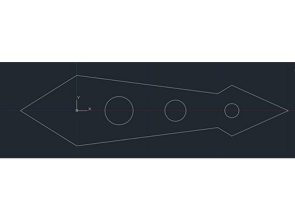 All we have to do is erase the green center line and we’re done!  Type “erase” then select the green line and hit enter.