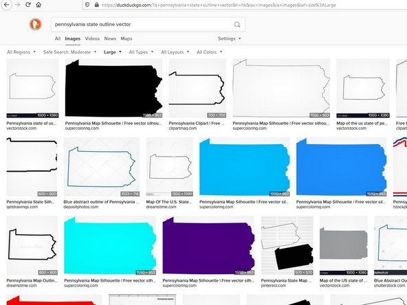 Begin with an online image search for whatever shape you are looking for.  Include the words "outline" and "vector" for the best results.