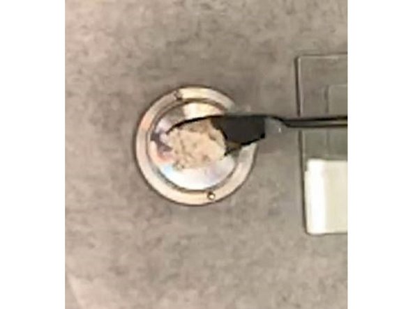 Do all sample loading in main area next to the sink and not in the room where the instrument is located