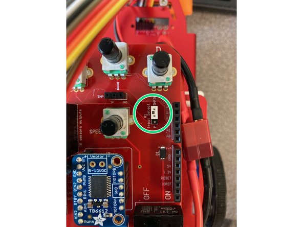 The additional sensor will need to be connected to the 3-pin header near the center of the shield.