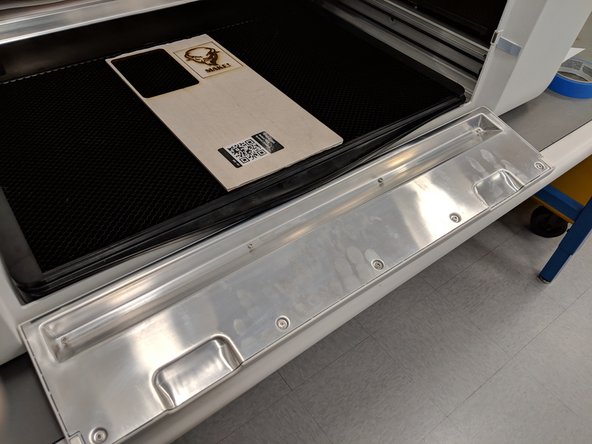 Do not lift the lid of the laser cutter until the ventilation system stops ventilating, AKA when it stops being loud. Do not shut off the ventilation system prematurely.