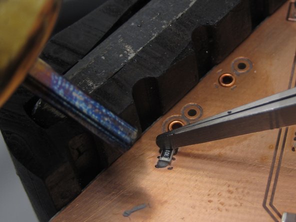 With temperature and airflow set, and your board securely held in place, you can apply heat to your PCB.