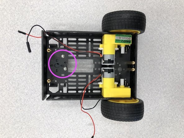 Now it is time to build the caster. Follow the given directions for the 25mm height caster. It should resemble the image to the left once finished.
