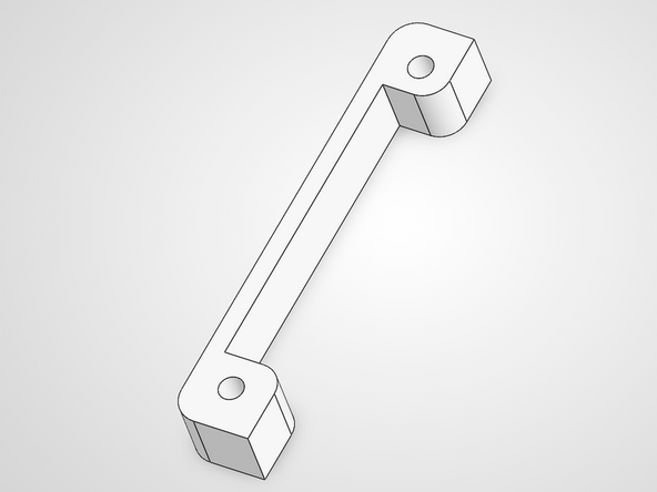Again use the Rotate View tool to rotate the part so you can clearly see the two edges indicated here in red.
