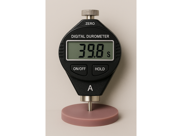Durometer is a measure of the hardness of a material, specifically its resistance to indentation. It is a standardized, dimensionless value used for materials like rubber, plastics, and other elastomers.