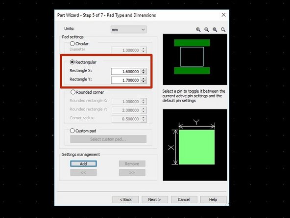 The pad dimensions can be inferred from the datasheet by looking at the dimensions of the leads.  Create pads that are slightly larger (roughly 5% to 10% in all directions, if there is clearance) than the leads of your component.