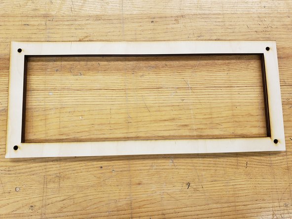 Next, cut three 1/8&quot; wood frames. These will be glued to bottom of the table top, around the &quot;control box&quot; that you cut.