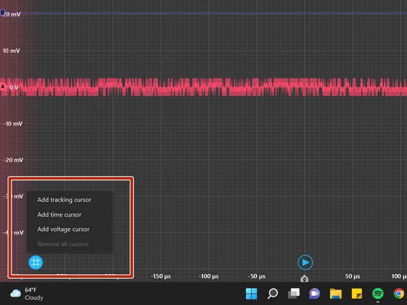 In the bottom left corner, there is an option to place cursors