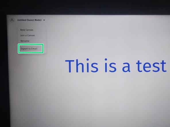 Select the arrow at the top left of the screen (named &quot;Untitled&quot;).