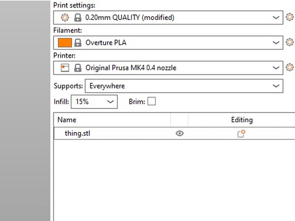 When the repair is finished, control will return to PrusaSlicer and the error icon will disappear.