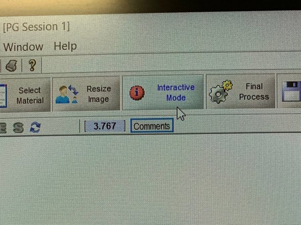 Select “Interactive Mode” in the top toolbar. At the bottom of the screen, begin adjusting different tool settings.