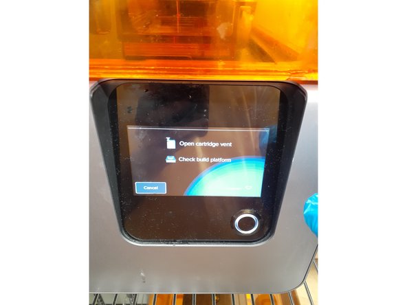 The screen will now show two items to verify before printing