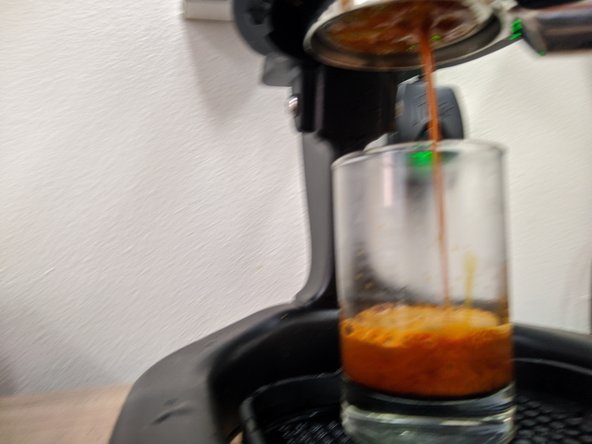 Keep an eye on the pressure gauge.  Once espresso begins flowing from the portafilter you want to ensure the pressure gauge reads 6 - 10 bar (the red area labelled espresso).