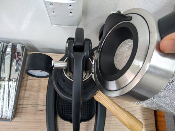 The water will be extremely hot!  Use caution when pouring to avoid burning yourself.  The brew chamber will also be hot and you should avoid touching it with your hands.