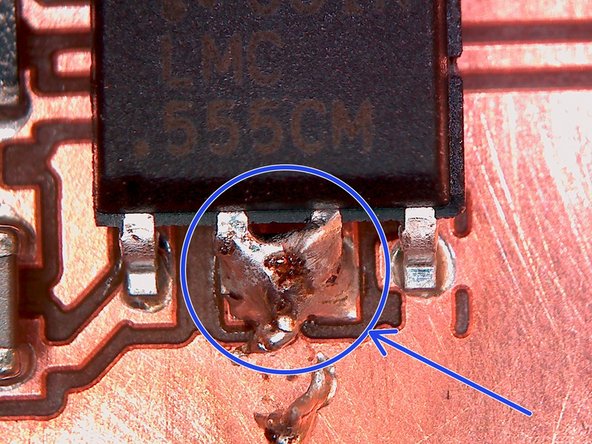Ideally, all of the solder will have reflowed properly and should appear shiny.