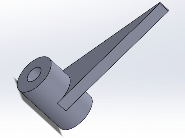 Use the Circle tool to create a second concentric circle with diameter equal to the smaller existing circle (hole).  When you're done your sketch should look like the second image shown here.  Note the two concentric circles (blue outer, orange inner).