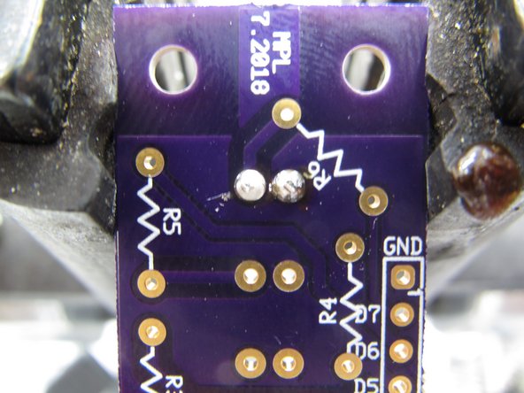 When you have successfully soldered both leads be sure to clip them flush with the PCB.