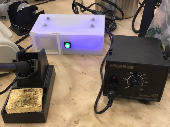 The operation of these hoods will be explained momentarily.  You should try to solder on this bench when possible.